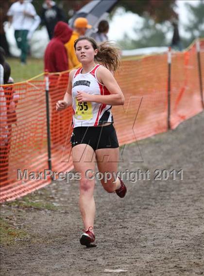 Thumbnail 2 in CIF State Cross Country Championships (D2 Girls) photogallery.