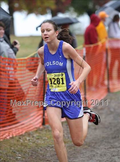 Thumbnail 3 in CIF State Cross Country Championships (D2 Girls) photogallery.