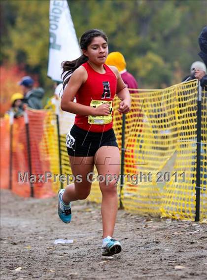 Thumbnail 3 in CIF State Cross Country Championships (D2 Girls) photogallery.