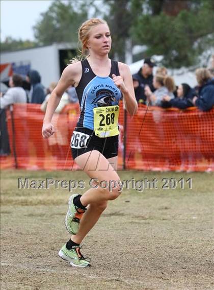 Thumbnail 3 in CIF State Cross Country Championships (D2 Girls) photogallery.