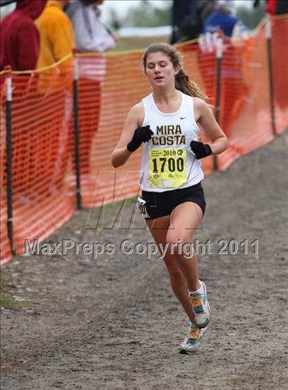 Thumbnail 1 in CIF State Cross Country Championships (D2 Girls) photogallery.