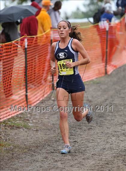 Thumbnail 2 in CIF State Cross Country Championships (D2 Girls) photogallery.