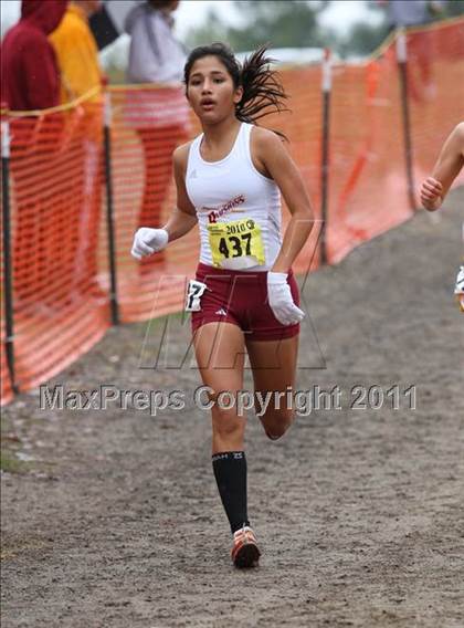 Thumbnail 3 in CIF State Cross Country Championships (D2 Girls) photogallery.