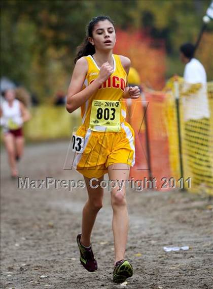 Thumbnail 2 in CIF State Cross Country Championships (D2 Girls) photogallery.