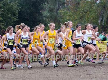 Thumbnail 2 in CIF State Cross Country Championships (D2 Girls) photogallery.