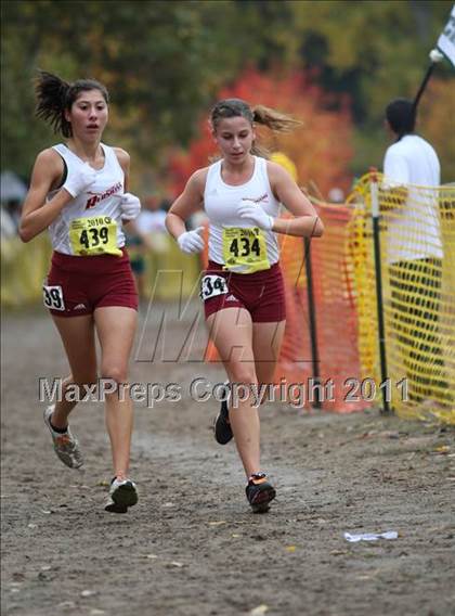 Thumbnail 3 in CIF State Cross Country Championships (D2 Girls) photogallery.