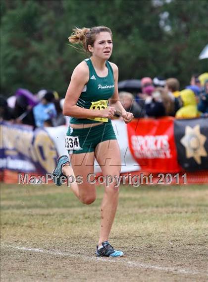 Thumbnail 2 in CIF State Cross Country Championships (D2 Girls) photogallery.