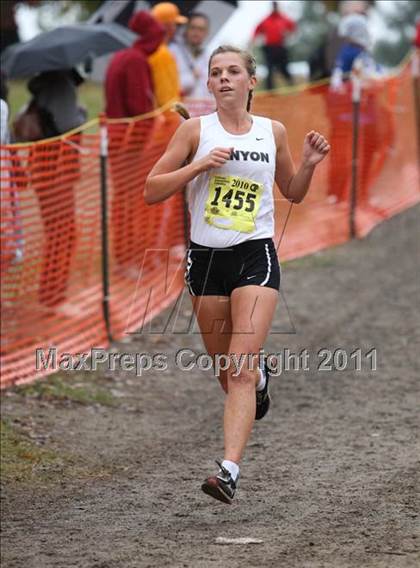 Thumbnail 2 in CIF State Cross Country Championships (D2 Girls) photogallery.