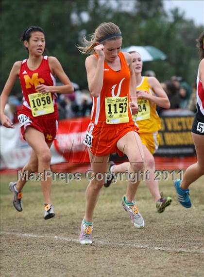 Thumbnail 2 in CIF State Cross Country Championships (D2 Girls) photogallery.