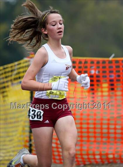 Thumbnail 3 in CIF State Cross Country Championships (D2 Girls) photogallery.