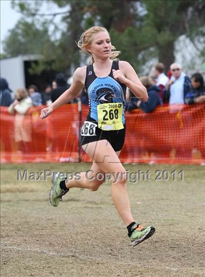 Thumbnail 1 in CIF State Cross Country Championships (D2 Girls) photogallery.