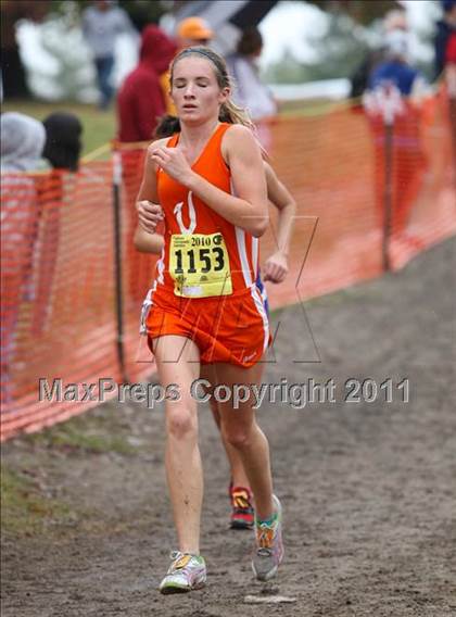 Thumbnail 2 in CIF State Cross Country Championships (D2 Girls) photogallery.
