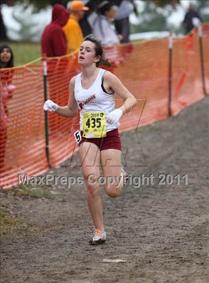 Thumbnail 1 in CIF State Cross Country Championships (D2 Girls) photogallery.