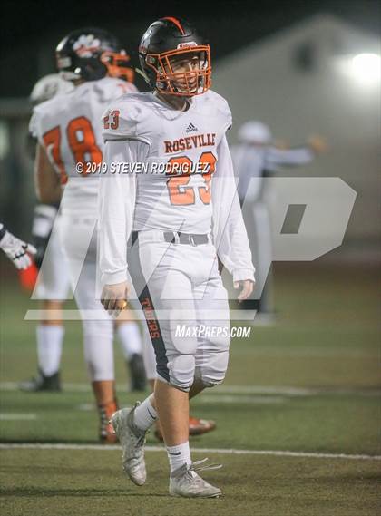Thumbnail 1 in Buhach Colony vs. Roseville (CIF SJS D2 Playoff) photogallery.