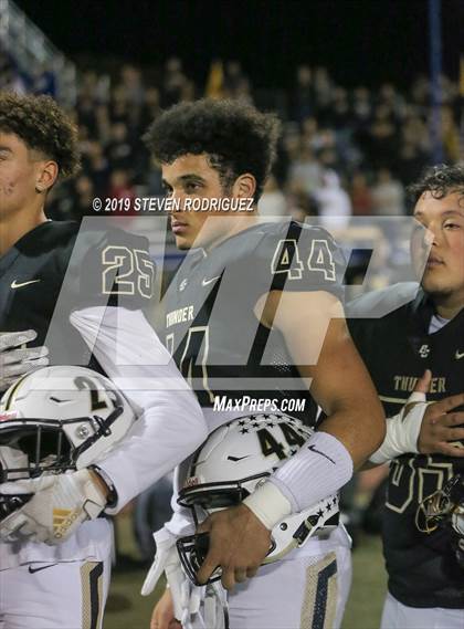 Thumbnail 2 in Buhach Colony vs. Roseville (CIF SJS D2 Playoff) photogallery.