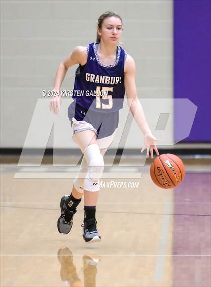 Thumbnail 3 in Granbury vs. Ryan (UIL Basketball 5A Area) photogallery.