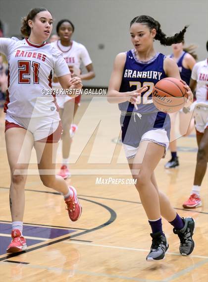 Thumbnail 3 in Granbury vs. Ryan (UIL Basketball 5A Area) photogallery.