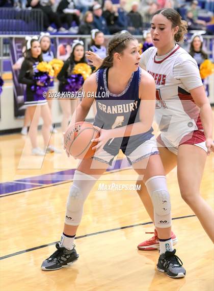 Thumbnail 3 in Granbury vs. Ryan (UIL Basketball 5A Area) photogallery.