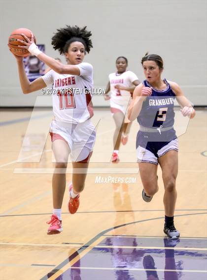 Thumbnail 1 in Granbury vs. Ryan (UIL Basketball 5A Area) photogallery.