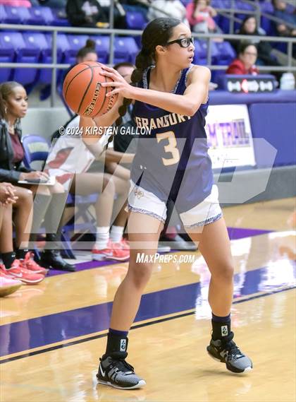 Thumbnail 2 in Granbury vs. Ryan (UIL Basketball 5A Area) photogallery.