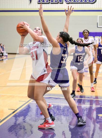 Thumbnail 3 in Granbury vs. Ryan (UIL Basketball 5A Area) photogallery.