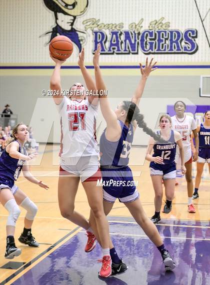 Thumbnail 2 in Granbury vs. Ryan (UIL Basketball 5A Area) photogallery.