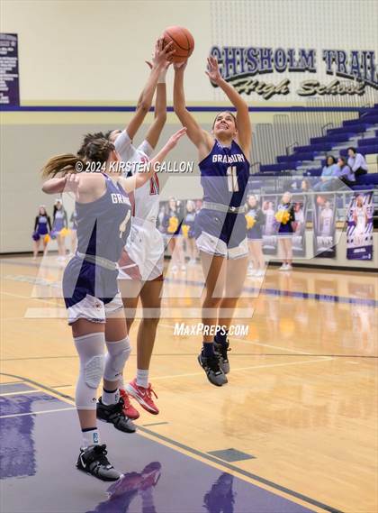 Thumbnail 3 in Granbury vs. Ryan (UIL Basketball 5A Area) photogallery.