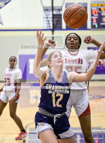 Thumbnail 2 in Granbury vs. Ryan (UIL Basketball 5A Area) photogallery.