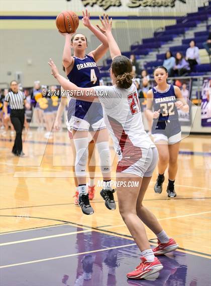 Thumbnail 1 in Granbury vs. Ryan (UIL Basketball 5A Area) photogallery.