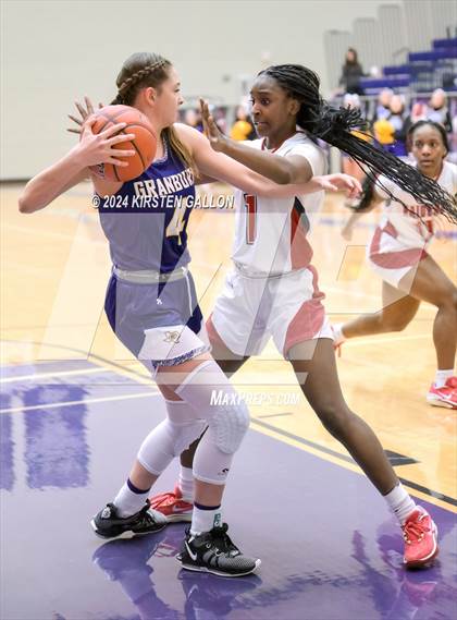Thumbnail 2 in Granbury vs. Ryan (UIL Basketball 5A Area) photogallery.