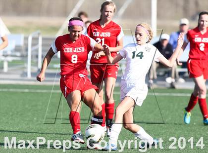 Thumbnail 3 in Cor Jesu Academy vs Pattonville (St. Louis Soccer Classic) photogallery.