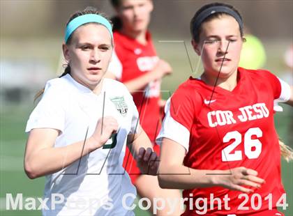 Thumbnail 3 in Cor Jesu Academy vs Pattonville (St. Louis Soccer Classic) photogallery.