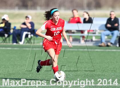Thumbnail 3 in Cor Jesu Academy vs Pattonville (St. Louis Soccer Classic) photogallery.