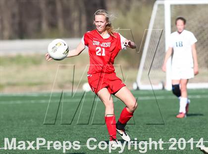Thumbnail 3 in Cor Jesu Academy vs Pattonville (St. Louis Soccer Classic) photogallery.