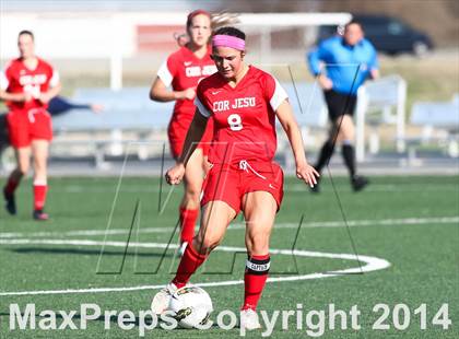 Thumbnail 1 in Cor Jesu Academy vs Pattonville (St. Louis Soccer Classic) photogallery.