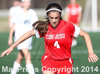 Thumbnail 2 in Cor Jesu Academy vs Pattonville (St. Louis Soccer Classic) photogallery.