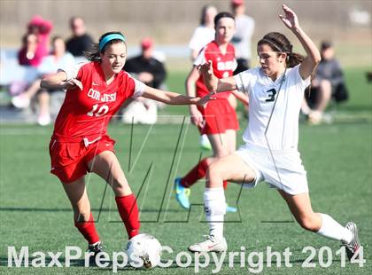 Thumbnail 2 in Cor Jesu Academy vs Pattonville (St. Louis Soccer Classic) photogallery.