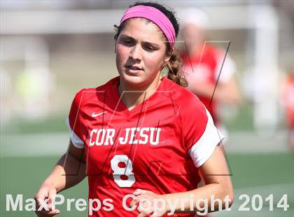 Thumbnail 2 in Cor Jesu Academy vs Pattonville (St. Louis Soccer Classic) photogallery.