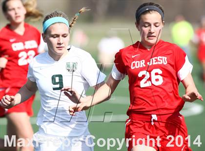 Thumbnail 2 in Cor Jesu Academy vs Pattonville (St. Louis Soccer Classic) photogallery.