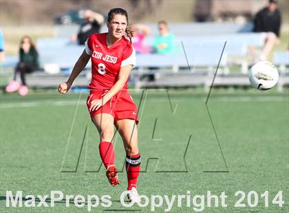 Thumbnail 3 in Cor Jesu Academy vs Pattonville (St. Louis Soccer Classic) photogallery.