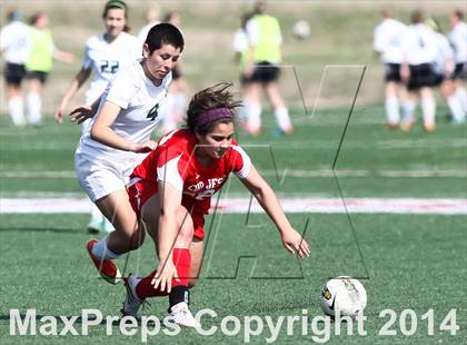 Thumbnail 2 in Cor Jesu Academy vs Pattonville (St. Louis Soccer Classic) photogallery.