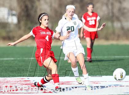 Thumbnail 2 in Cor Jesu Academy vs Pattonville (St. Louis Soccer Classic) photogallery.