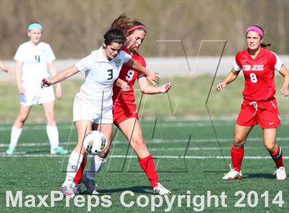 Thumbnail 3 in Cor Jesu Academy vs Pattonville (St. Louis Soccer Classic) photogallery.