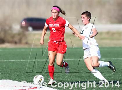 Thumbnail 2 in Cor Jesu Academy vs Pattonville (St. Louis Soccer Classic) photogallery.