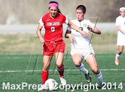 Thumbnail 1 in Cor Jesu Academy vs Pattonville (St. Louis Soccer Classic) photogallery.