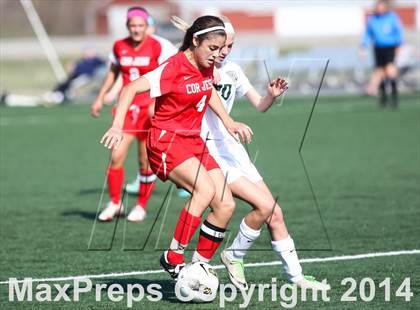Thumbnail 3 in Cor Jesu Academy vs Pattonville (St. Louis Soccer Classic) photogallery.