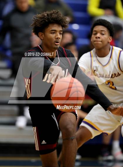 Thumbnail 2 in Archbishop Riordan vs. JSerra Catholic (Nor Cal Tip Off Classic) photogallery.