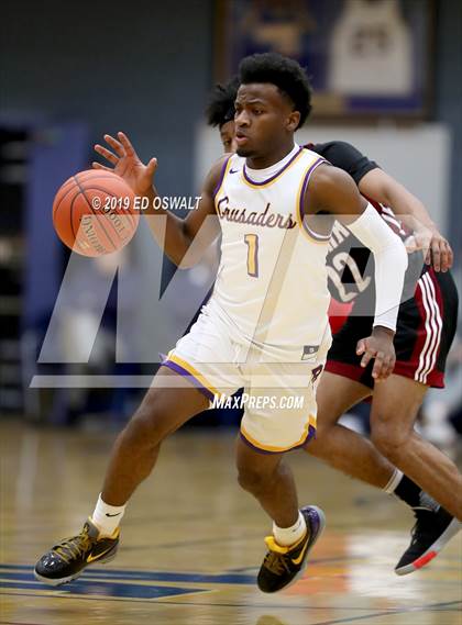 Thumbnail 2 in Archbishop Riordan vs. JSerra Catholic (Nor Cal Tip Off Classic) photogallery.