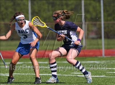 Thumbnail 1 in Wilton @ Hall (CIAC Division I Quarterfinal) photogallery.