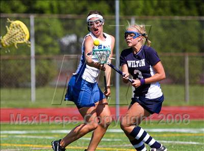 Thumbnail 3 in Wilton @ Hall (CIAC Division I Quarterfinal) photogallery.